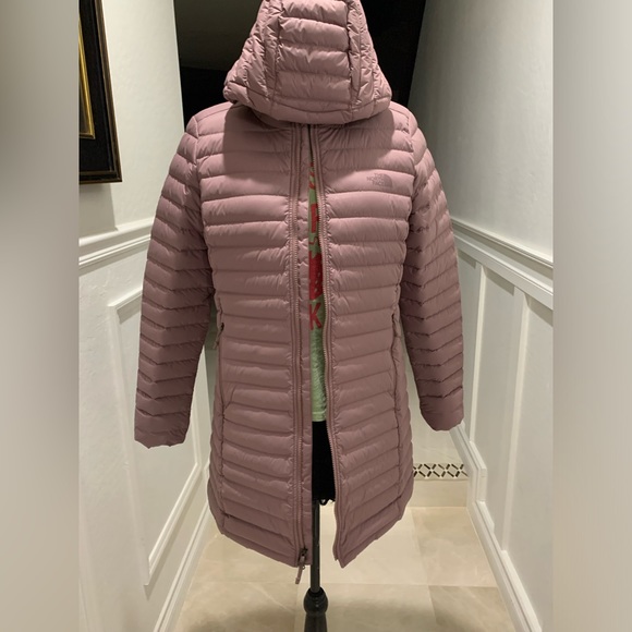 The North Face Stretch Down Parka in Twilight Mauve Size L - Picture 7 of 16